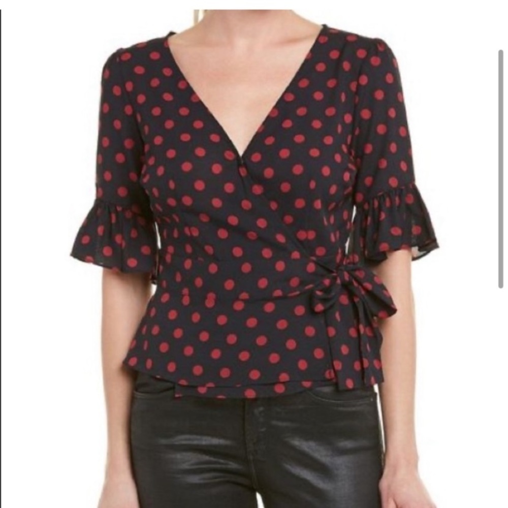 BB Dakota polka dot top